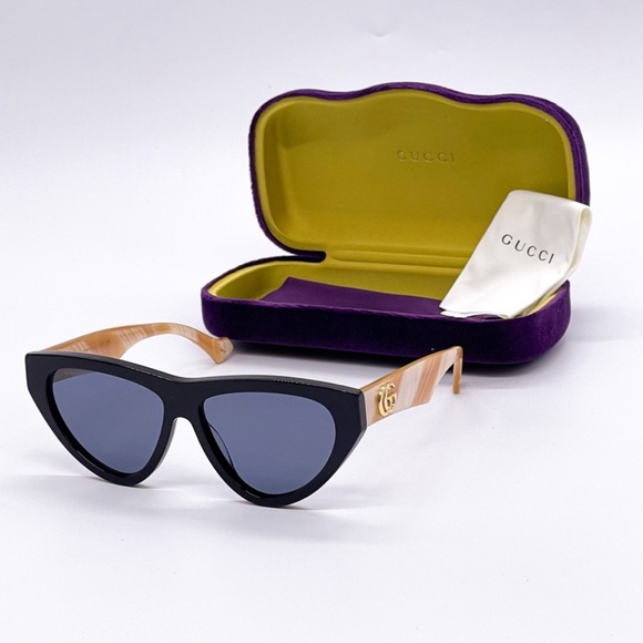 💯 Authentic Gucci Blue Cat Eye Ladies Sunglasses GG1333S 004 - Picture 8 of 15